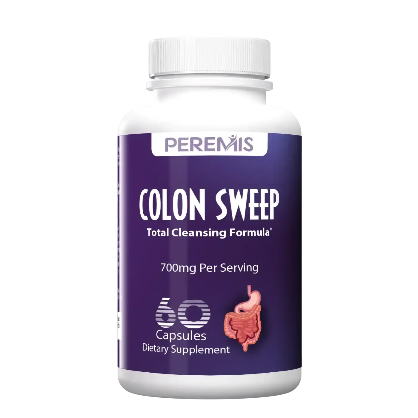 Colon Care Digestive Support Capsules by Peremis - Gut Health Supplement